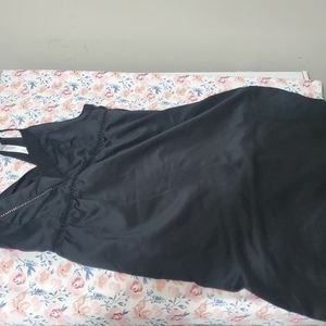 Black silk dress